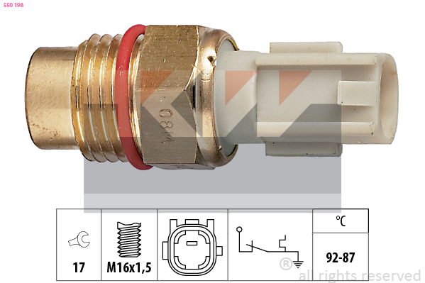 KW Ventilátor kapcsoló 550198_KW